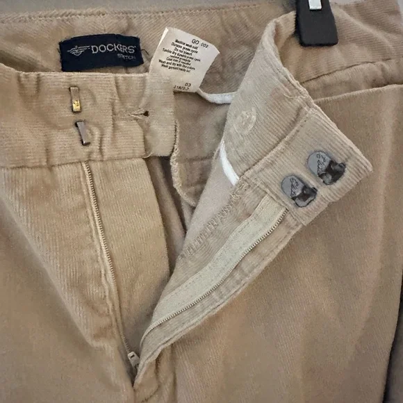 Dockers Women’s Corduroy Pants Tan Stretch Size 12 - Picture 5 of 8